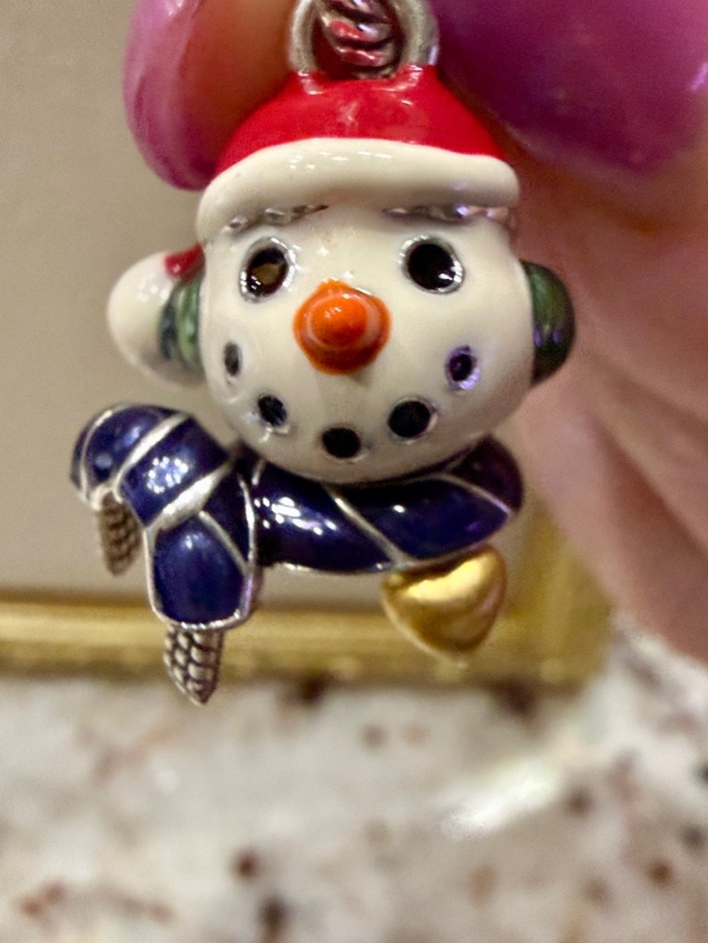 Brighton Snow Man Charm